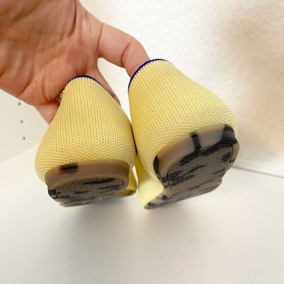 Rothy’s Women's pastel butter Yellow Round Toe Flats Women’s Size US 9 - Picture 6 of 11